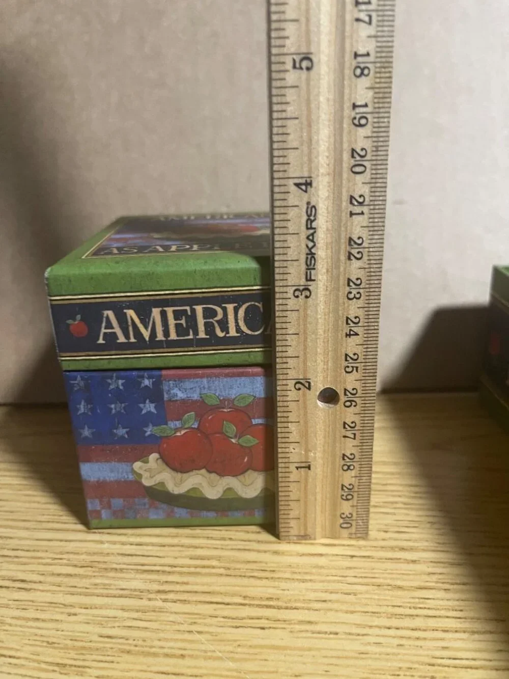 Warren Kimble American As Apple Pie Green Nested Boxes Set Of 5 By AMCAL VTG 90s